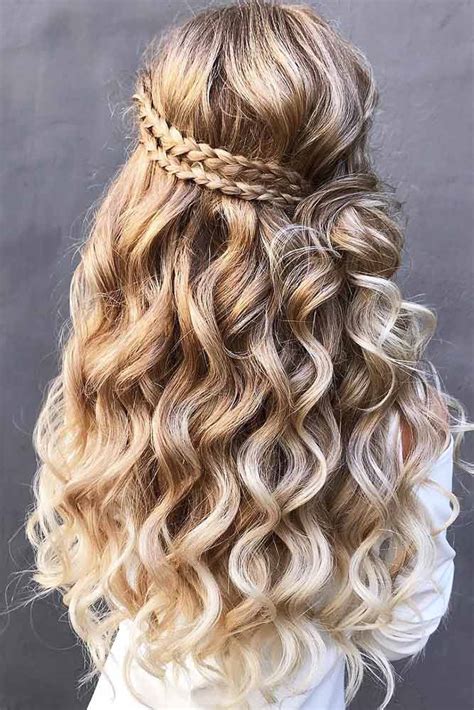 cute half up half down hairstyles for prom